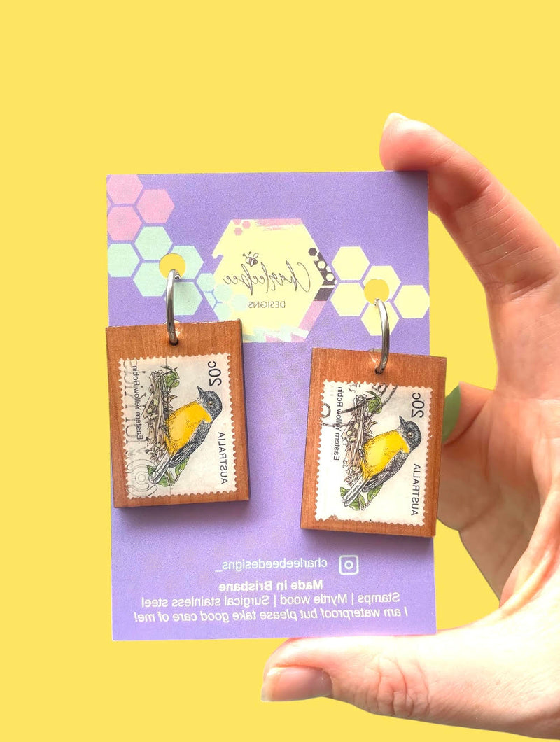 Charleebee - Small Stamp Earrings - Assorted Styles