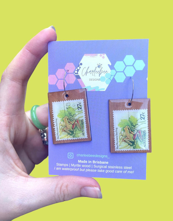 Charleebee - Small Stamp Earrings - Assorted Styles
