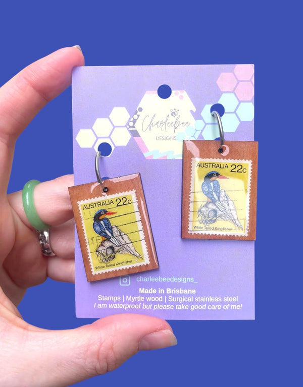 Charleebee - Small Stamp Earrings - Assorted Styles