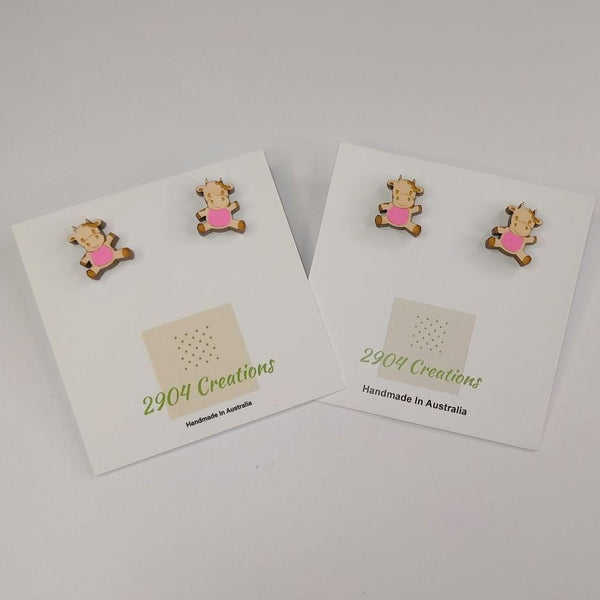 Daylight Designers/2904 - PINK COW STUDS