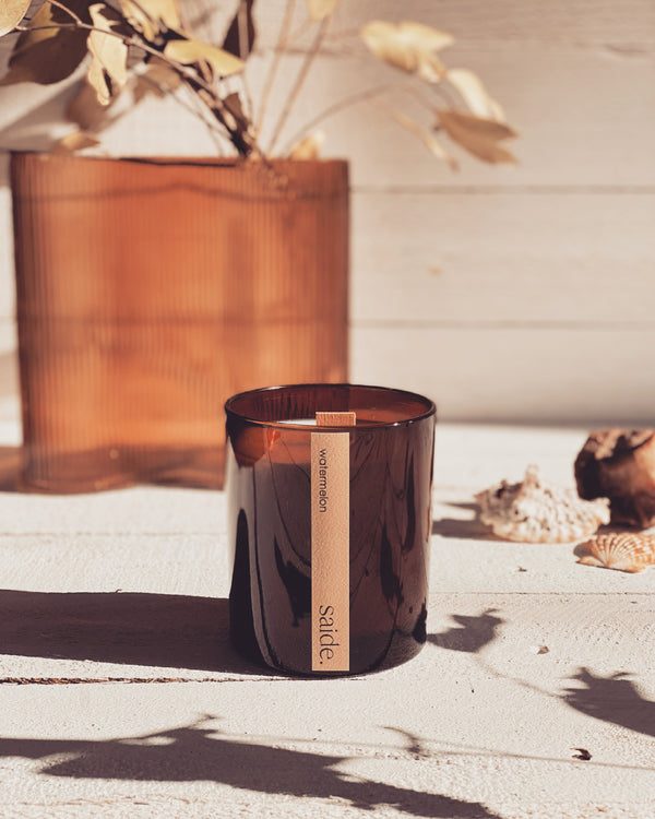 Saide - Large Amber Wood Wick