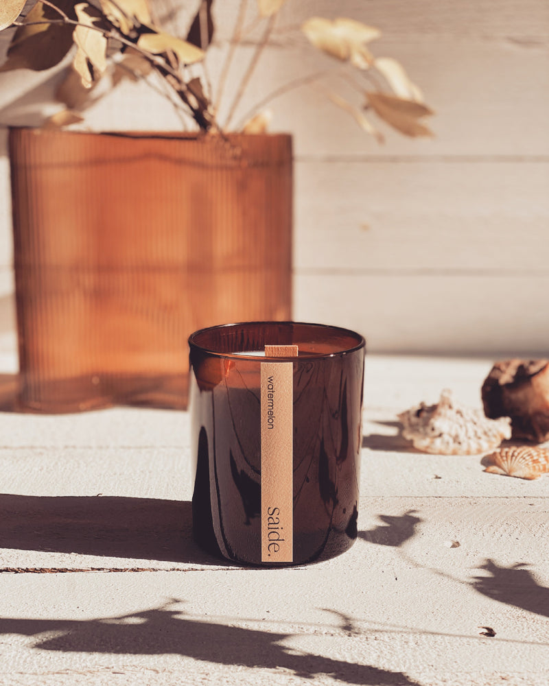 Saide - Large Amber Wood Wick