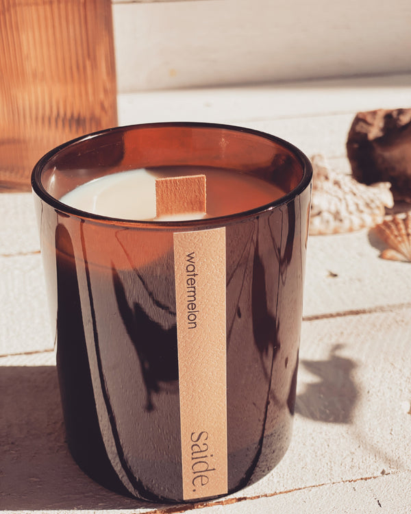 Saide - Large Amber Wood Wick
