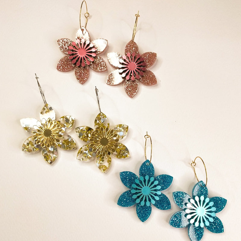Daylight Designers/2904 - LUXE DAISY HOOP // 3 COLOURS AVAILABLE