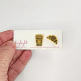 Daylight Designers/2904 - COFFEE & CROISSANT STUDS