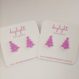 CHRISTMAS TREE STUD - 5 COLOURS AVAILABLE