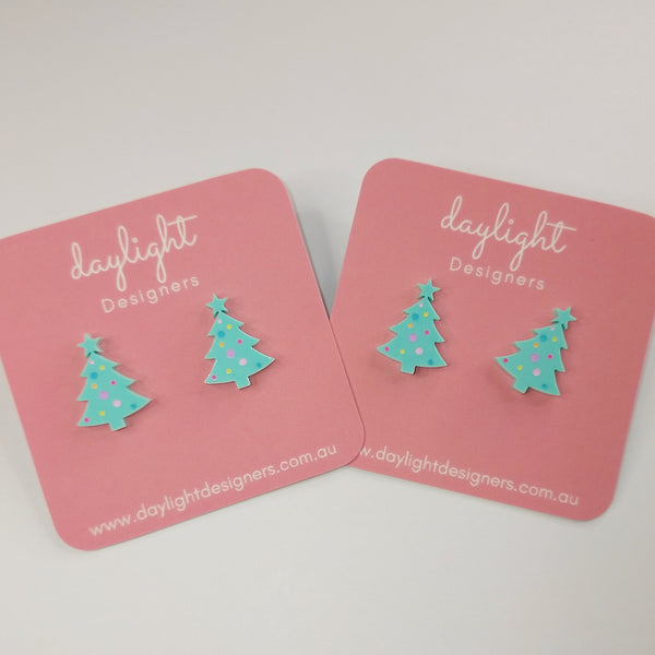 CHRISTMAS TREE STUD - 5 COLOURS AVAILABLE