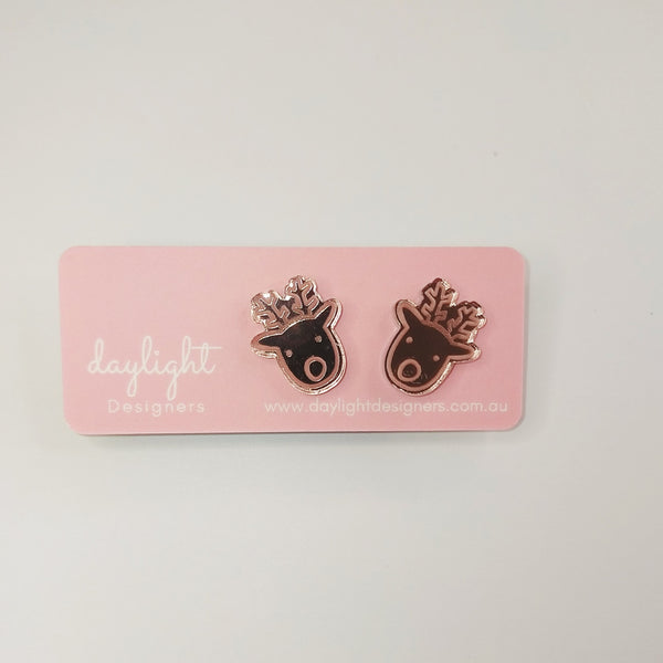 Daylight Designers/2904 - REINDEER STUD LARGE - 3 COLOURS AVAILABLE