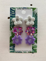 Esther Lian Jewellery- Three Flower Dangles