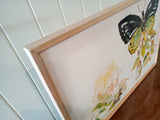 Megan Forward - Art Print A3 matted - Lemon Myrtle and Birdwing Butterfly