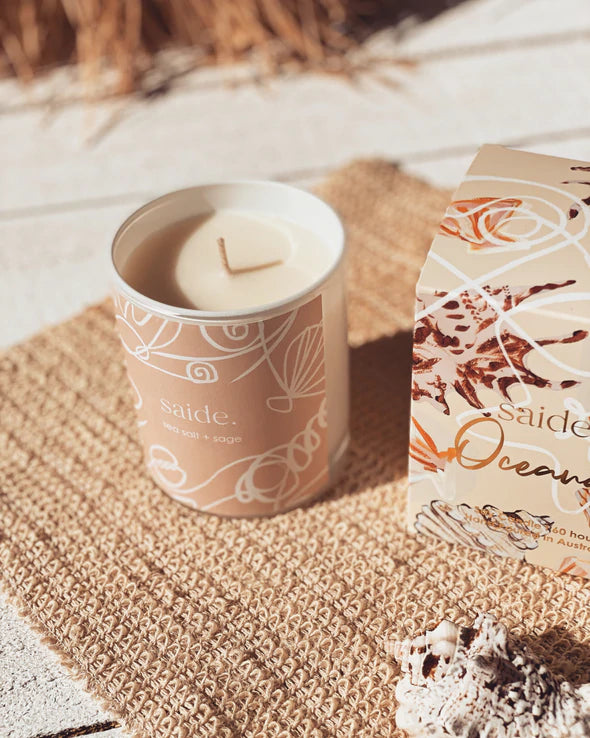 Oceana Large Candle - Sea Salt + Sage