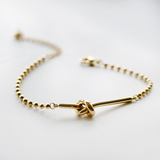 Odeya Collective - Delilah Bracelet, 18k gold plated SS hypoallergenic knot bracelet