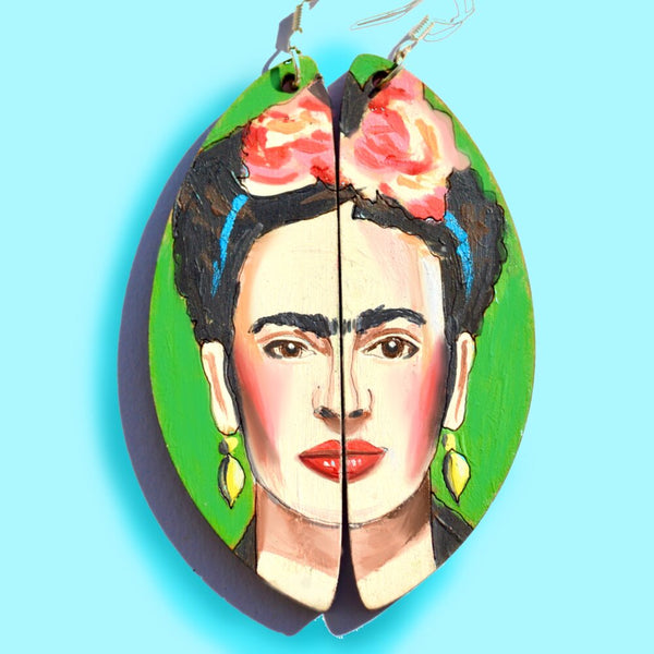 Painted Frida Earrings