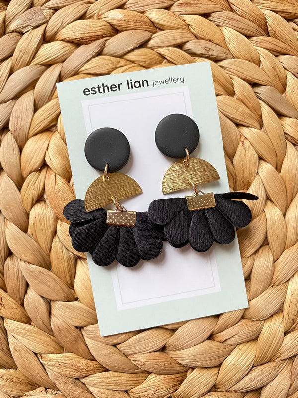 Esther Lian Jewellery- Satin / Soft Flowers 3 Drop