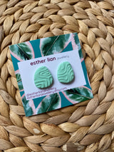 Esther Lian Jewellery- Squiggles Textured Clay Stud Earrings