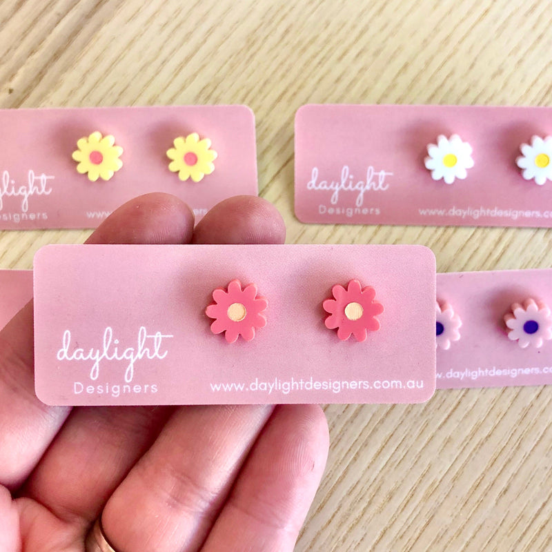 FLOWER POWER STUD MINI // 6 COLOURS AVAILABLE