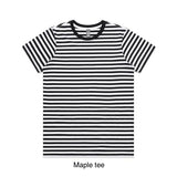 Rainbow Heart - Black Striped T'Shirt